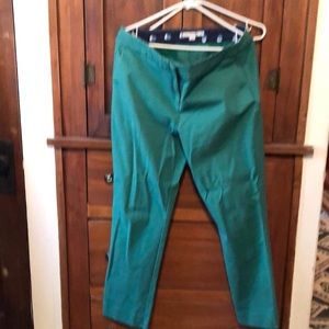 Kelly green Boden Richmond pants.